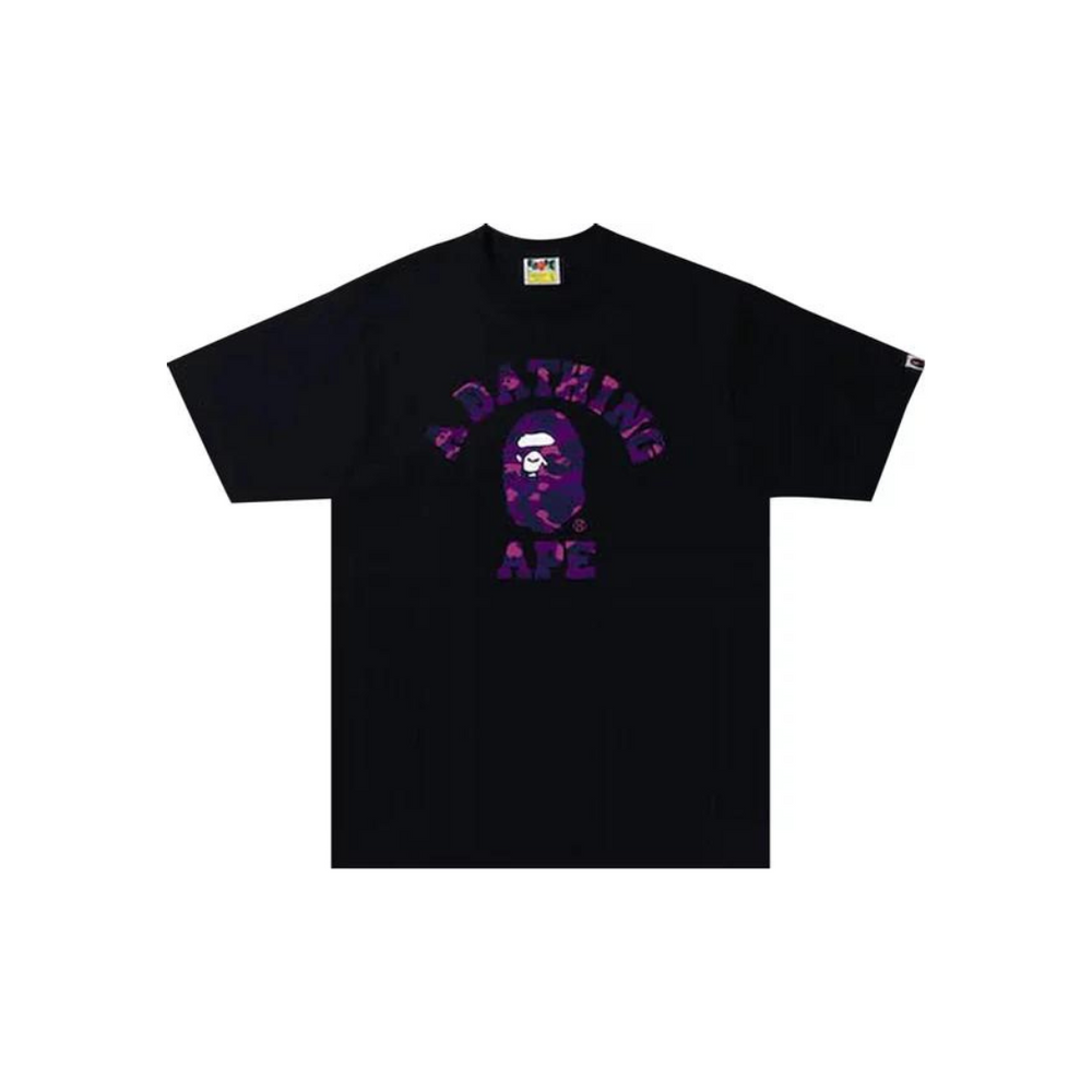 BAPE-Color-Camo-College-Tee-Black-Purple-2024