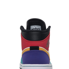 Air-Jordan-1-Mid-‘Bred-Multi-Colour’-(New)-back-close-up