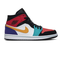 Air-Jordan-1-Mid-‘Bred-Multi-Colour’-(New)-side