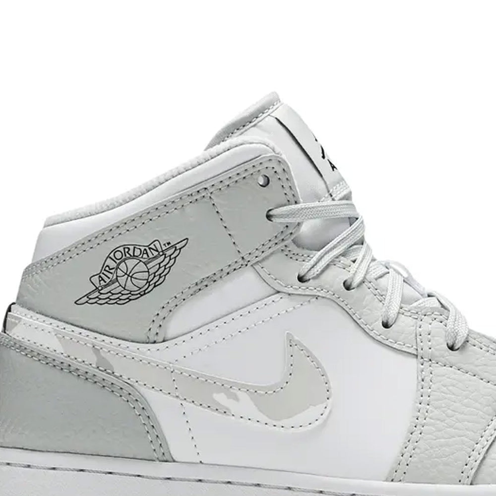 Air-Jordan-1-Mid-‘White-Camo’-GS-side-close-up