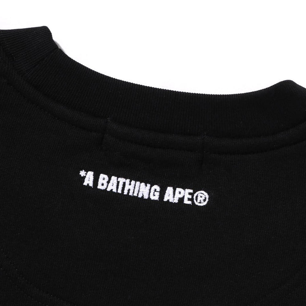 BAPE-One-Point-Relaxed-Fit-Crewneck-Sweatshirt-Black-3