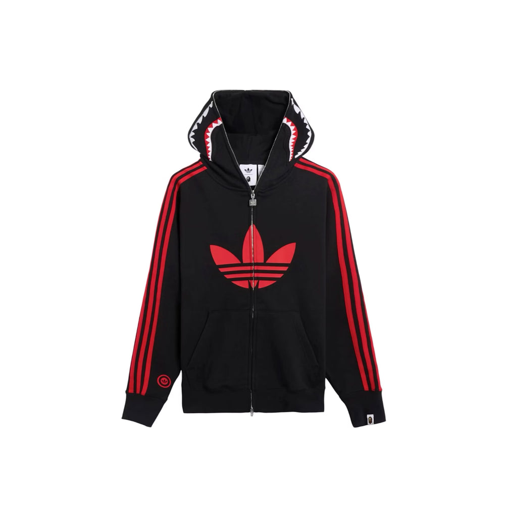 BAPE-x-adidas-Shark-Fleece-Full-Zip-Hoodie-‘Black’-(2025)-1