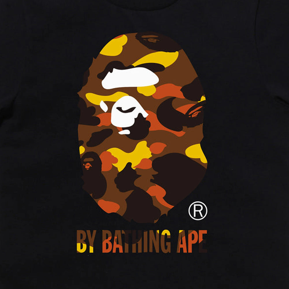 Bape-1st-Camo-By-Bathing-Ape-Tee-black-orange-2