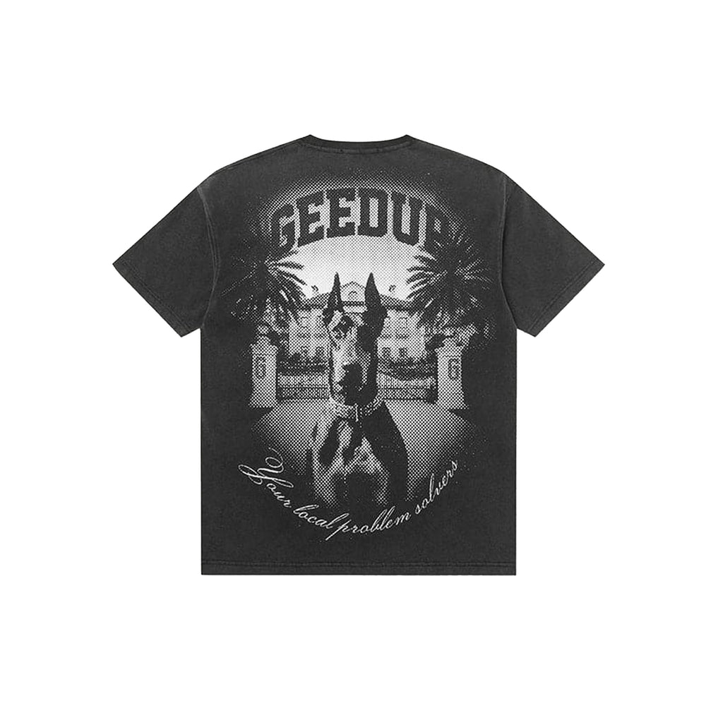 Geedup-L.P.S-Dobermann-T-Shirt-‘Washed-Black’-(2025)-  back