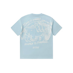 Geedup-Time-Is-Money-T-Shirt-‘Cool-Blue-/-White’-(2025)-1