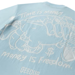 Geedup-Time-Is-Money-T-Shirt-‘Cool-Blue-/-White’-(2025)-3