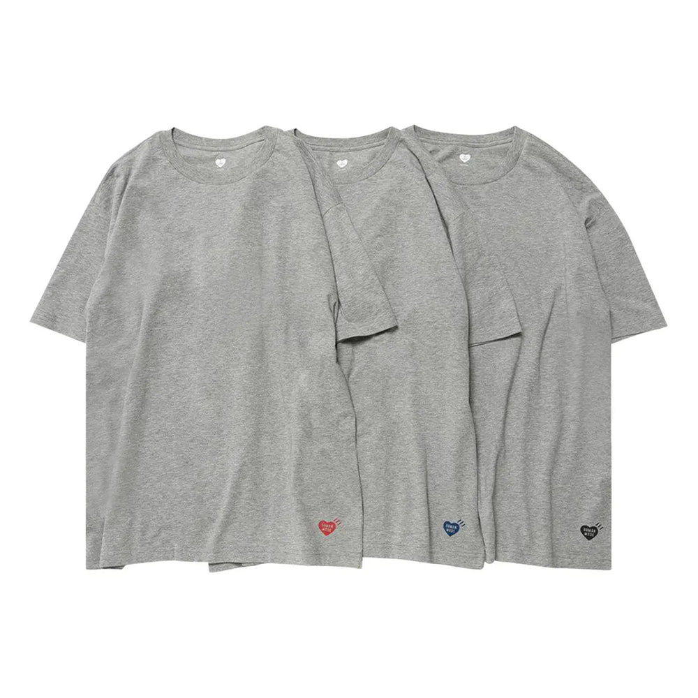 Human-Made-T-Shirt-(3-Pack)-‘Grey’-(2024)-