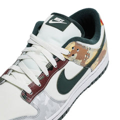 Nike-Dunk-Low-SE-‘Sail-Multi-Camo’-laces-close-up
