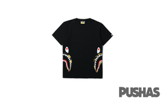 Bape-1st-Camo-Side-Shark-Tee-Black/Yellow