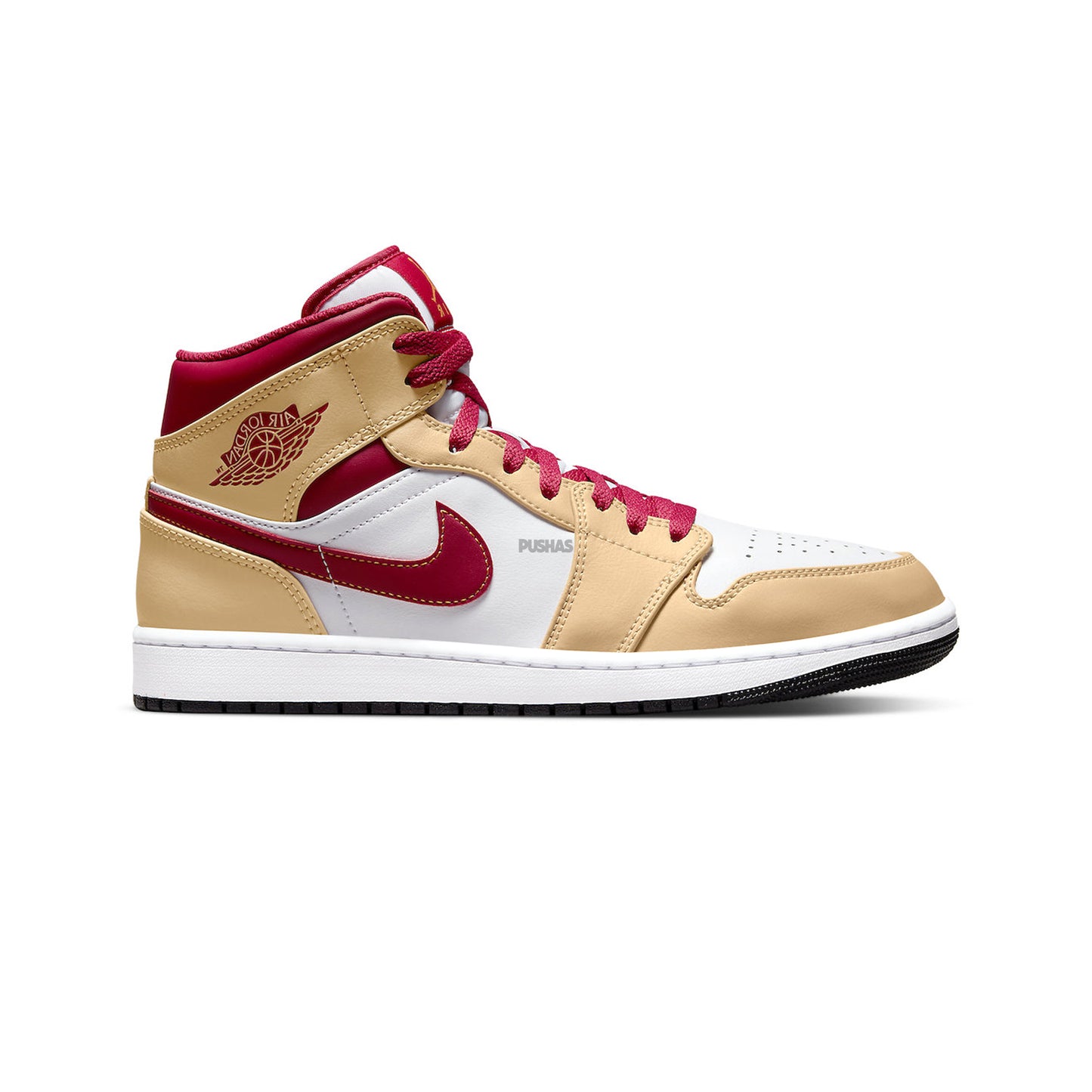 Air Jordan 1 Mid 'Beige White Red' (2022)