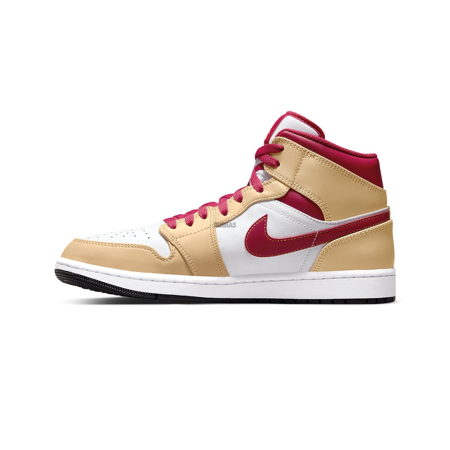 Air Jordan 1 Mid 'Beige White Red' (2022)