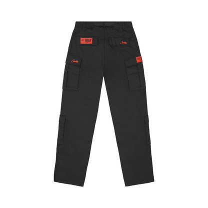 Corteiz Guerillaz Cargos 'Black / Red'