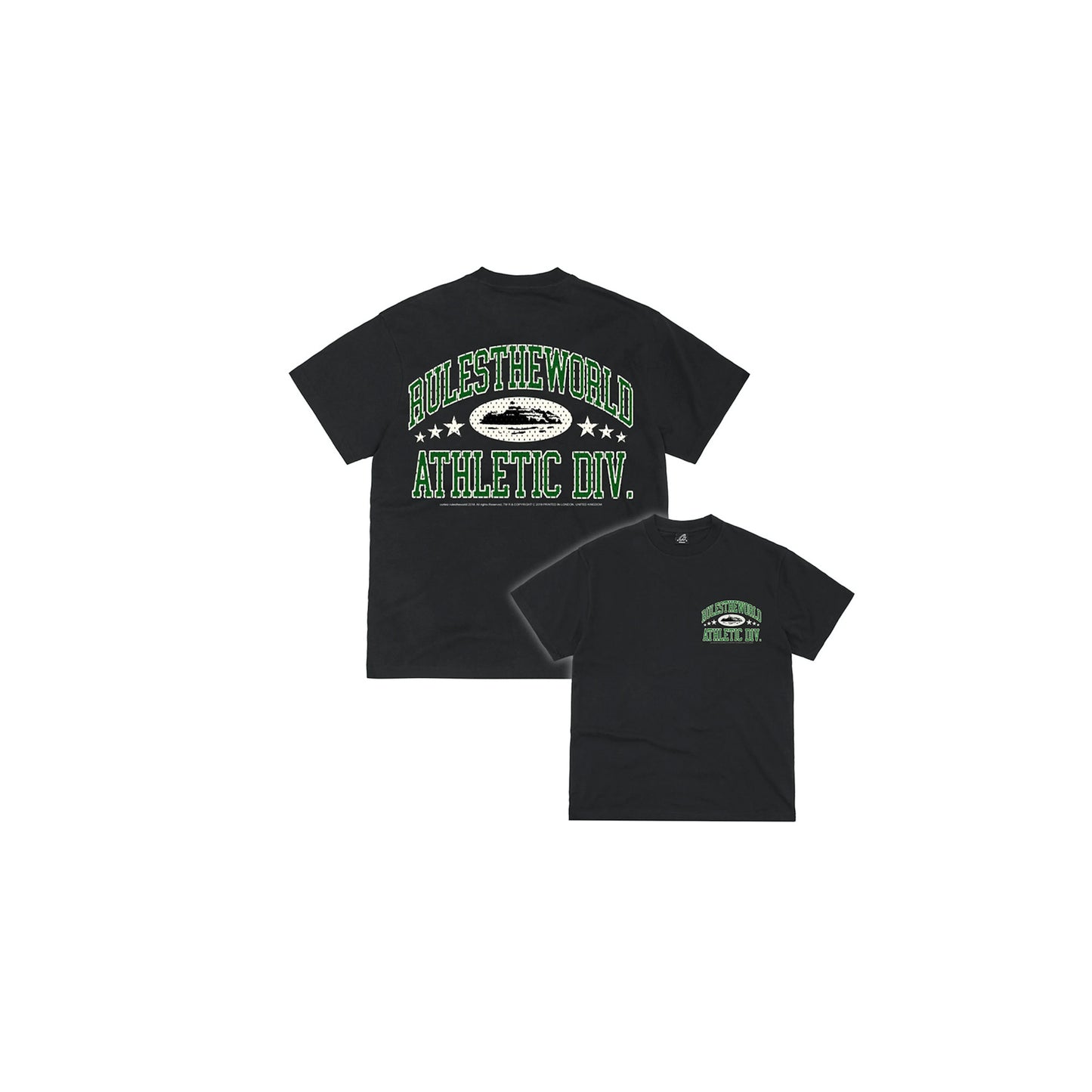 Corteiz RTW Athletic Division Tee 'Black Green'