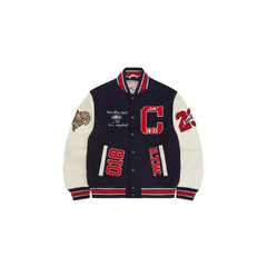 Corteiz Goat Varsity Jacket 'Navy'