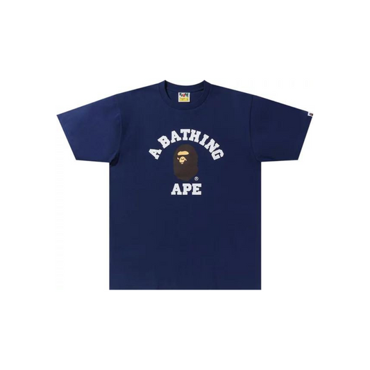 BAPE-College-Tee-Navy