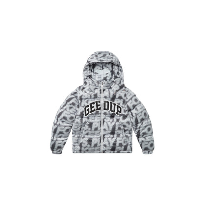 Geedup Play For Keeps Static Puffer Jacket 'Multi Black / Grey' (2024)