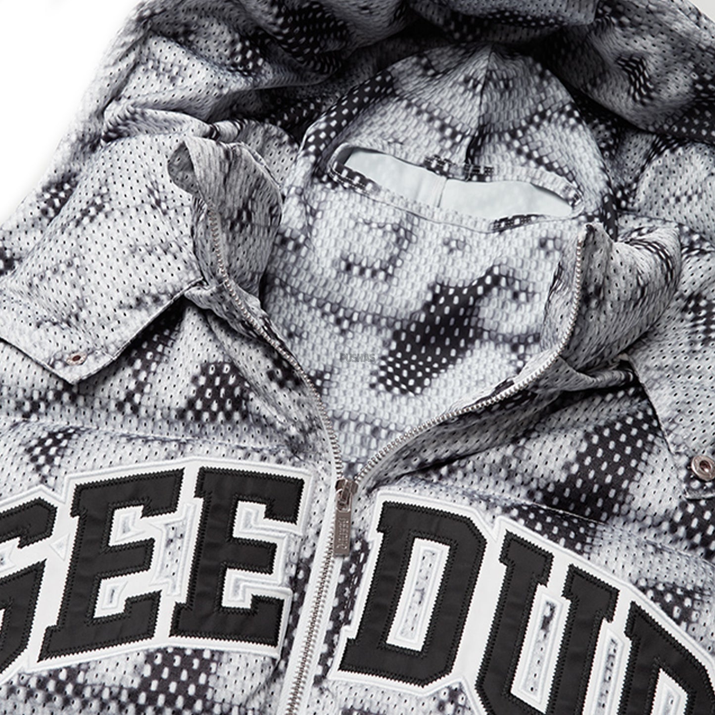 Geedup Play For Keeps Static Puffer Jacket 'Multi Black / Grey' (2024)