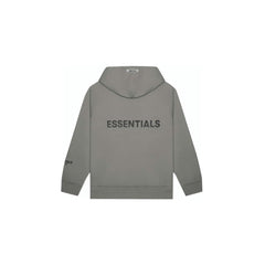 Fear of God Essentials Full Zip Up Hoodie Applique Logo 'Gray Flannel / Charcoal' (2020)