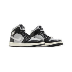 Air Jordan 1 Mid SE 'Black Metallic Silver' Women's (2023)