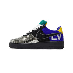 Air Force 1 x Louis Vuitton x Virgil Abloh 'Black Metallic Silver' (2022)