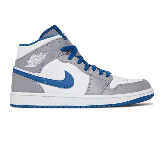 Air Jordan 1 Mid 'True Blue Cement' GS (2022)