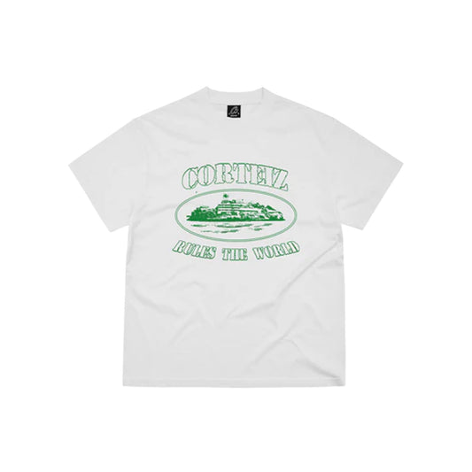 Corteiz OG Alcatraz Tee 'White Green'