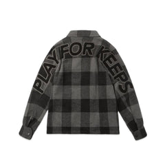 Geedup Play For Keeps Flannel Jacket 'Black/Grey' (2024)