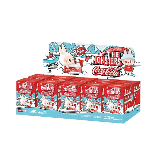 POP MART THE MONSTERS LABUBU COCA-COLA Series Figures (10 Blind Boxes)