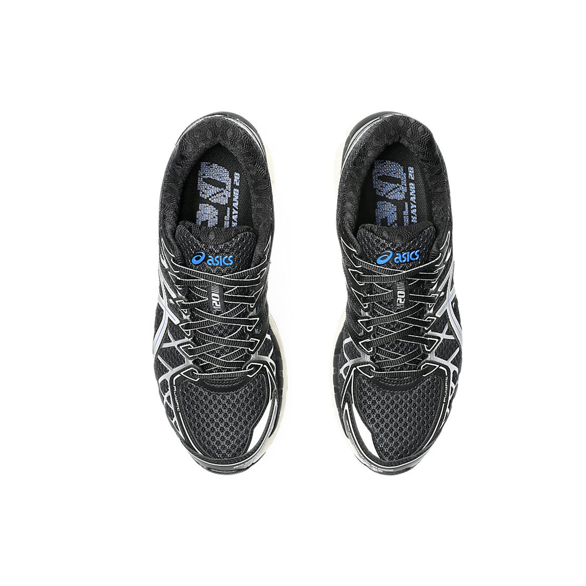 ASICS-Gel-Kayano-20-'Black-Pure-Silver'-(2025)-top-down