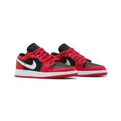 Air-Jordan-1-Low-‘Black-Very-Berry’-GS-front-side