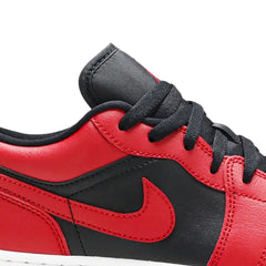 Air-Jordan-1-Low-‘Reverse-Bred’-GS-side-close-up