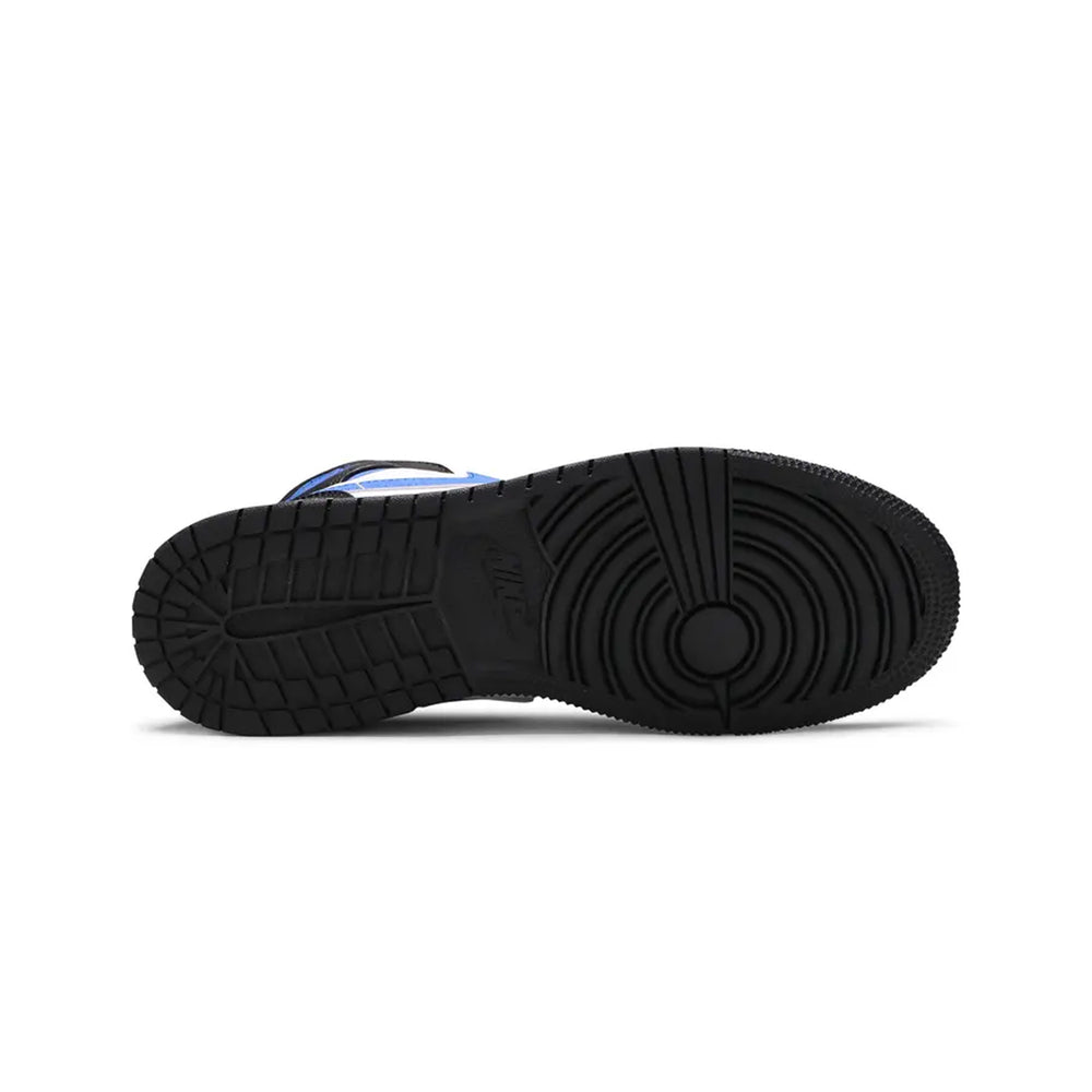 Air-Jordan-1-Mid-‘White-Black-Royal’-GS-sole