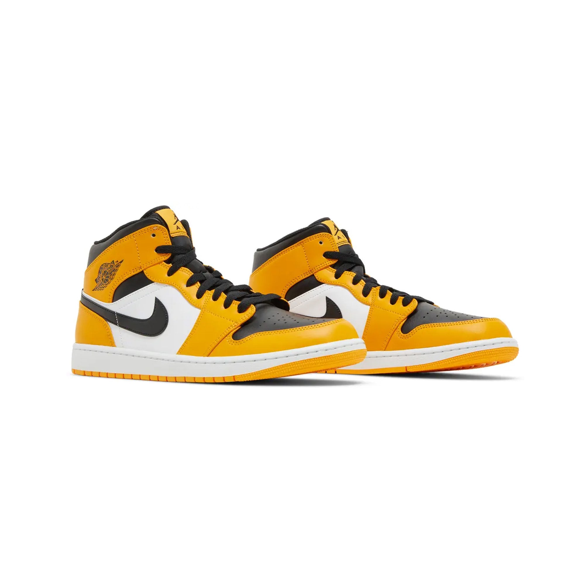 Air-Jordan-1-Mid-‘Yellow-Black-White’-(2022)-front-side