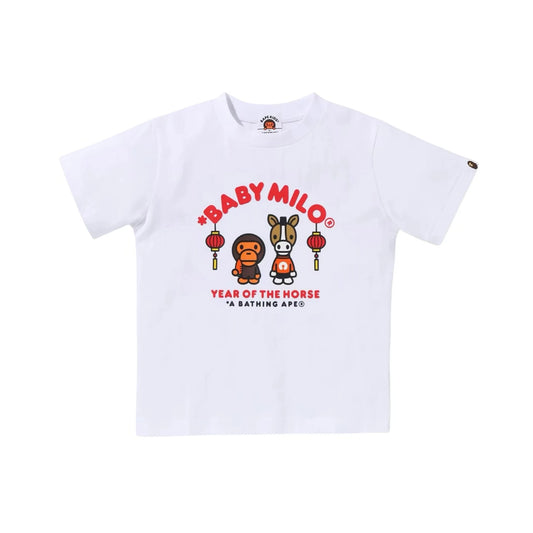 BAPE Year Of The Horse Baby Milo Tee 'White' (2026)