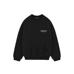 Fear-of-God-Essentials-Fleece-Crewneck-'Black'-(2024)-front