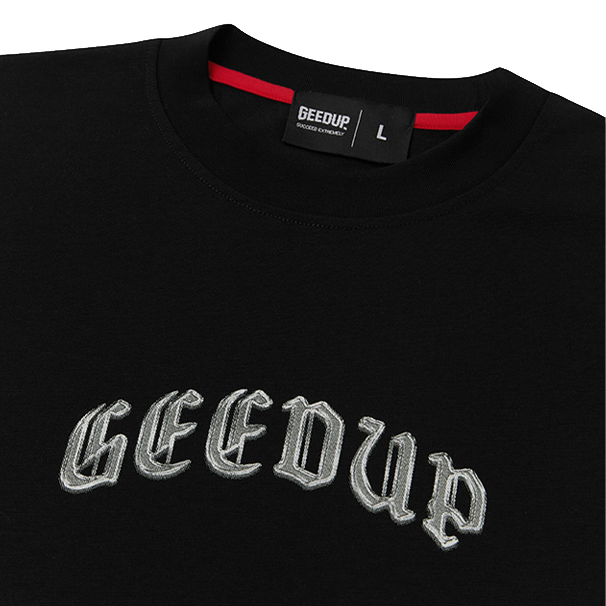 Geedup-Chrome-Logo-T-Shirt-Black-2024-logo