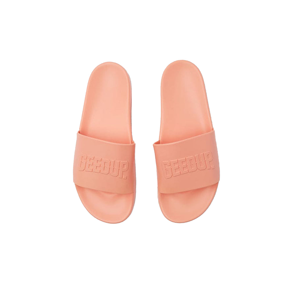 Geedup-Core-Logo-Emboss-Slides-'Peach'(2025)-top-down