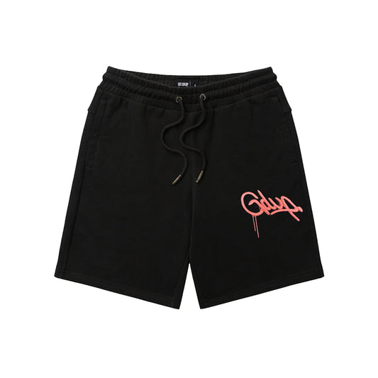 Geedup-Handstyle-EMB-Shorts-Black-Peach-2024