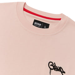 Geedup-Handstyle-EMB-T-Shirt-Pale-Pink-2024-tag