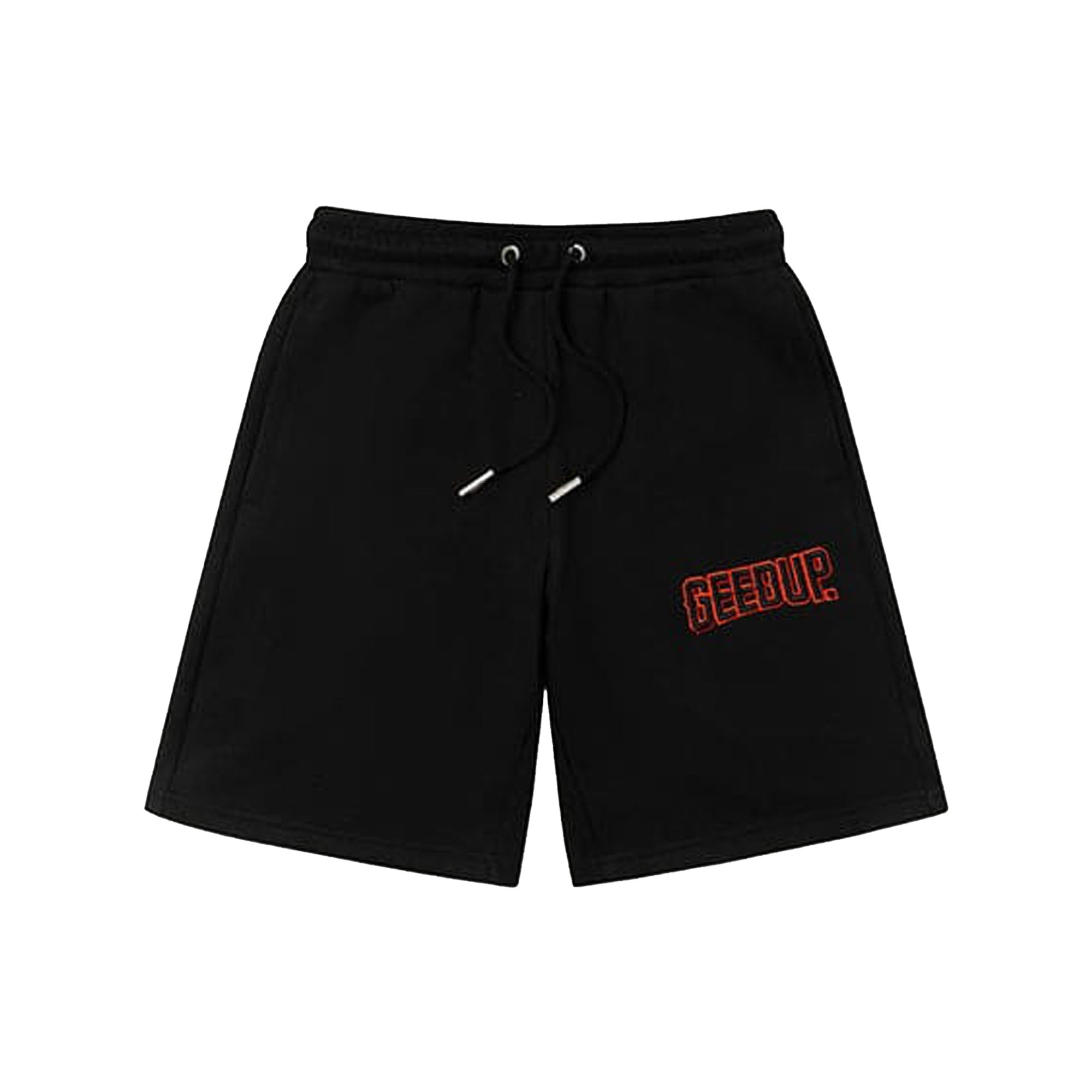 Geedup-Play-For-Keeps-EMB-Shorts-Black-Black-Orange-2024-front