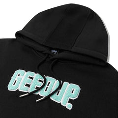 Geedup-Play-For-Keeps-Hoodie-Black-Teal-2024-logo