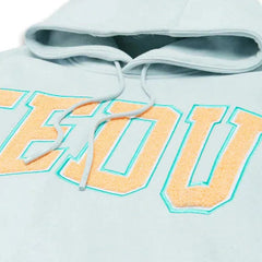 Geedup-Team-Logo-Hoody-‘Dolphin-Blue/Orange’-front-close-up