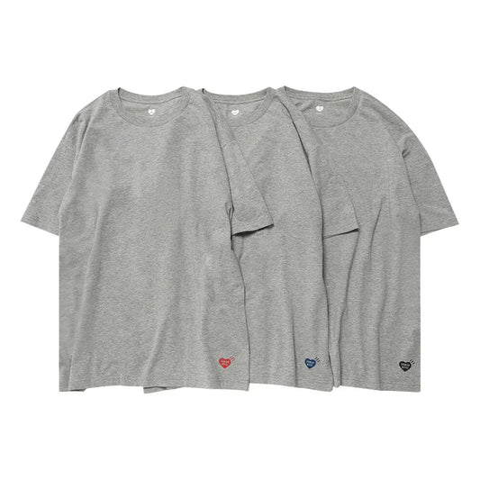 Human-Made-T-Shirt-(3-Pack)-‘Grey’-(2024)-