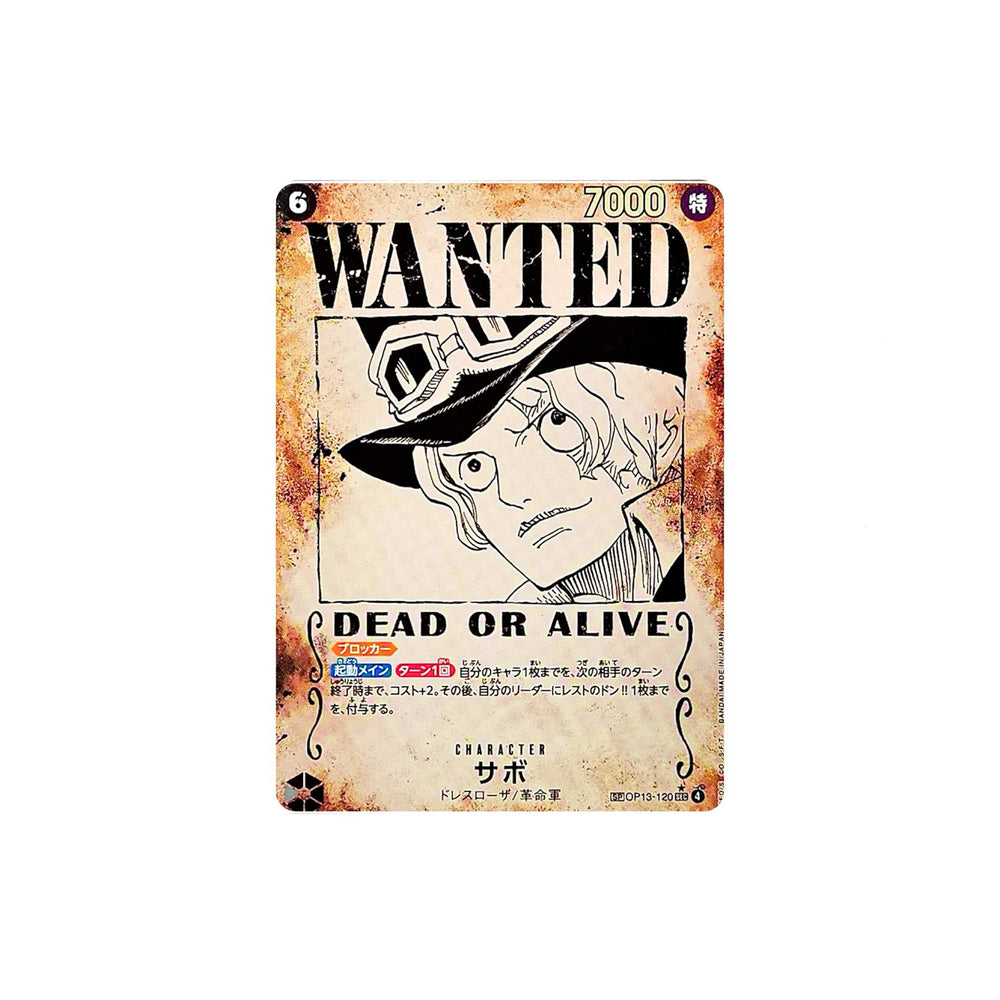 one_piece_card_game_japanese_op13_carrying_on_his_will_op13_120_sabo_sec_wanted_poster_special_2025_1