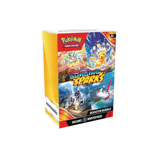 Pokémon-TCG-Scarlet-&-Violet-Surging-Sparks-Booster-Bundle-(6-Packs)-front-side