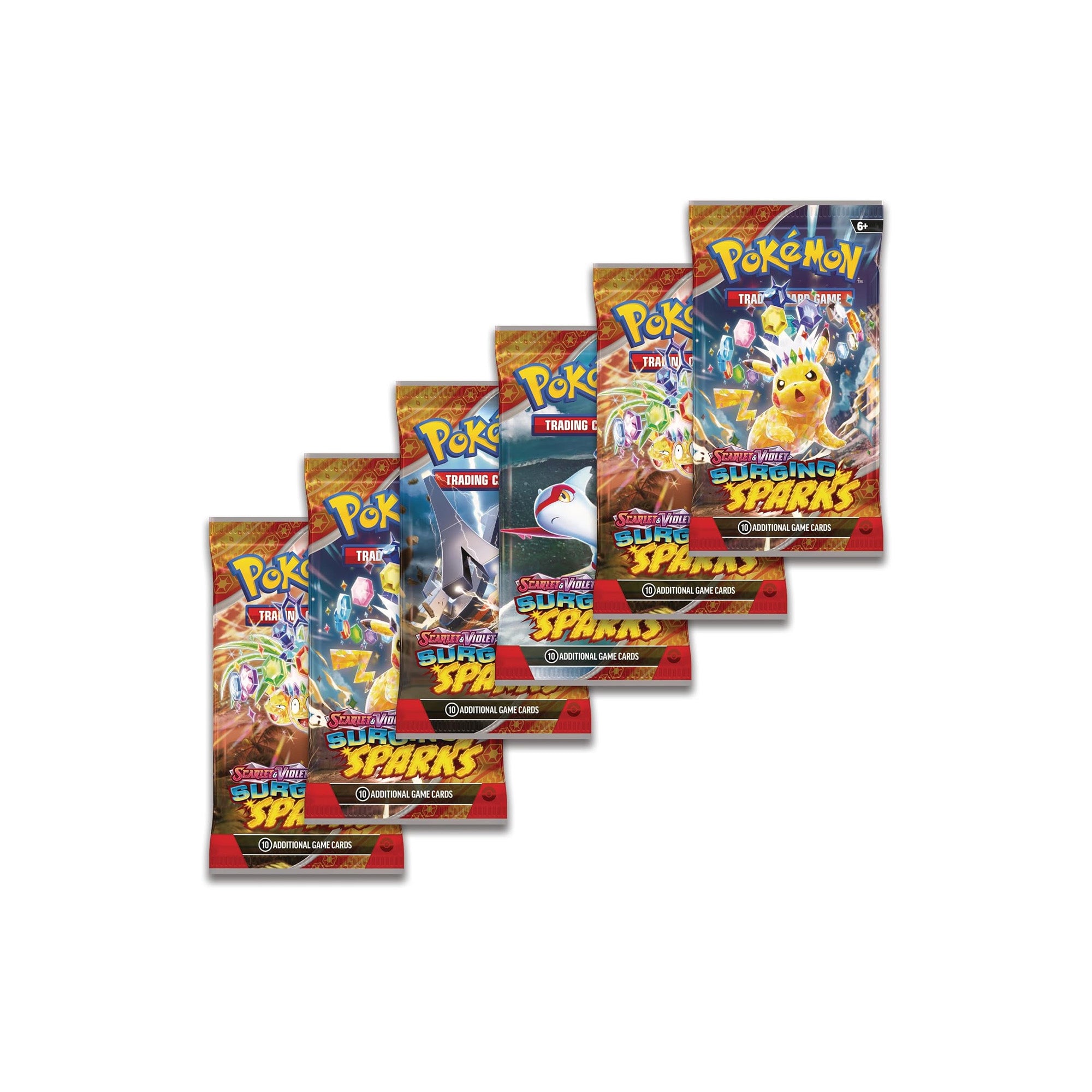 Pokémon-TCG-Scarlet-&-Violet-Surging-Sparks-Booster-Bundle-(6-Packs)-packs