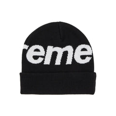 Supreme-Big-Logo-Beanie-'Black'-(2024)-side