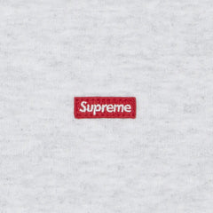 Supreme-Small-Box-Crewneck-'Ash-Grey'-(2024)-logo-close-up