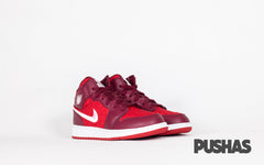 Air Jordan 1 Mid 'Red Quilt' GS