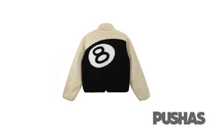 Stussy 8 Ball Sherpa Reversible Jacket 'Natural'